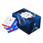 Rubik 4x4 GAN 460M V2 4x4 SP Frosted Stickerless Chính Hãng - Rubik 4 Tầng Nam Châm Cao Cấp