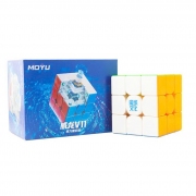 Rubik MoYu WeiLong WRM V11 3x3 M UV Stickerless – Rubik 3x3 nam châm cao cấp MoYu, UV Coating chống trượt, xoay siêu mượ