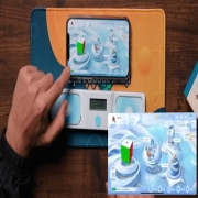 Đồng Hồ Bấm Giờ Rubik GAN Halo Smart Timer Light Blue Chính Hãng - Timer Bluetooth Cao Cấp Cho Speedcubing