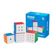 Combo Rubik MoYu WCA Gift Box 2x2-5x5 Stickerless – Bộ Rubik Chính Hãng Cho Người Mới