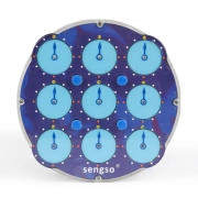 Rubik SengSo 4x4 Magnetic Clock Blue chính hãng