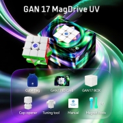 Rubik 3x3 GAN 17 MagDrive UV Stickerless Chính Hãng