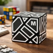 Rubik Ninja 3x3 Ghost Cube with M stickers Chính Hãng